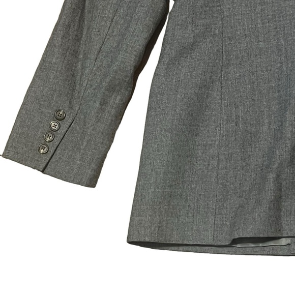 Lauren Ralph Lauren vintage gray 100% wool double breasted blazer Made in USA - Picture 7 of 9